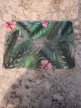 Laptop Case Cover with Tropical Green Leaf Design